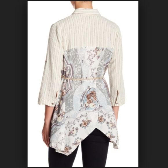 ARATTA Anthro The Stories of Old Tassel Shirt NWT - Picture 2 of 4